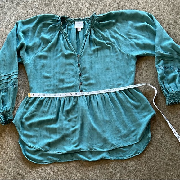 32.KNOX ROSE Women’s V Neck Top Blouse, Long Sleeves.Size M - Picture 13 of 15